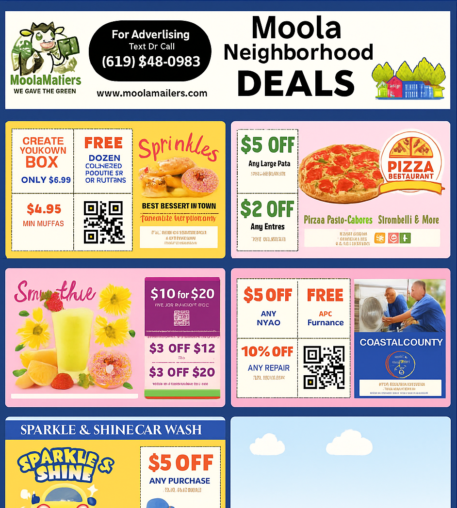 Moola Mailers Postcard Sample